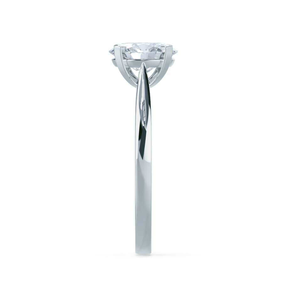 Round Solitaire Lab Grown Diamond Engagement Ring
