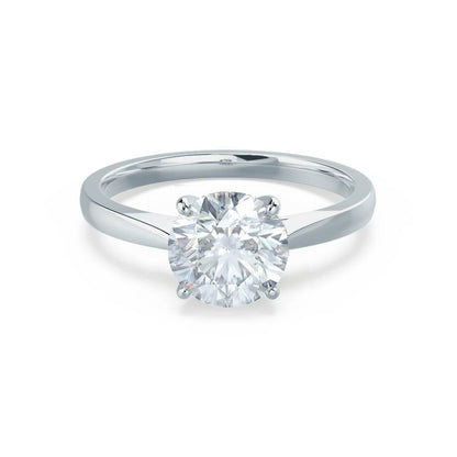 Round Solitaire Lab Grown Diamond Engagement Ring