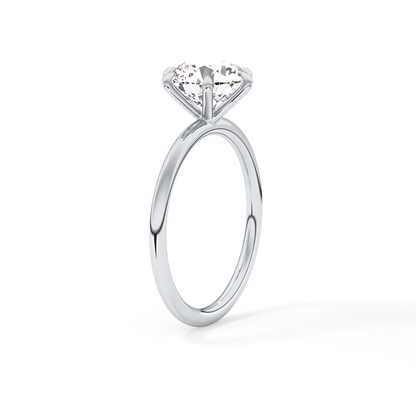 Round Solitaire Lab Grown Diamond Engagement Ring