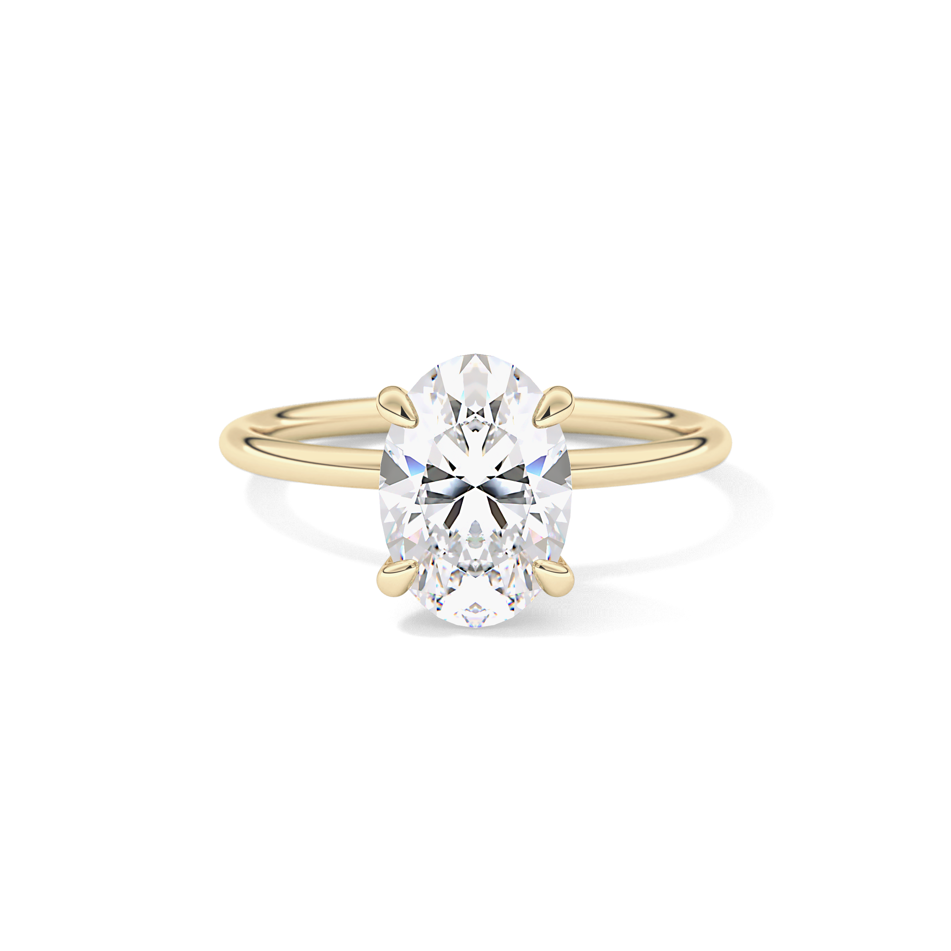 Oval Solitaire Lab Grown Diamond Engagement Ring