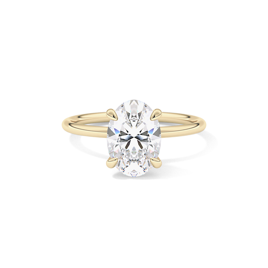 Oval Solitaire Lab Grown Diamond Engagement Ring