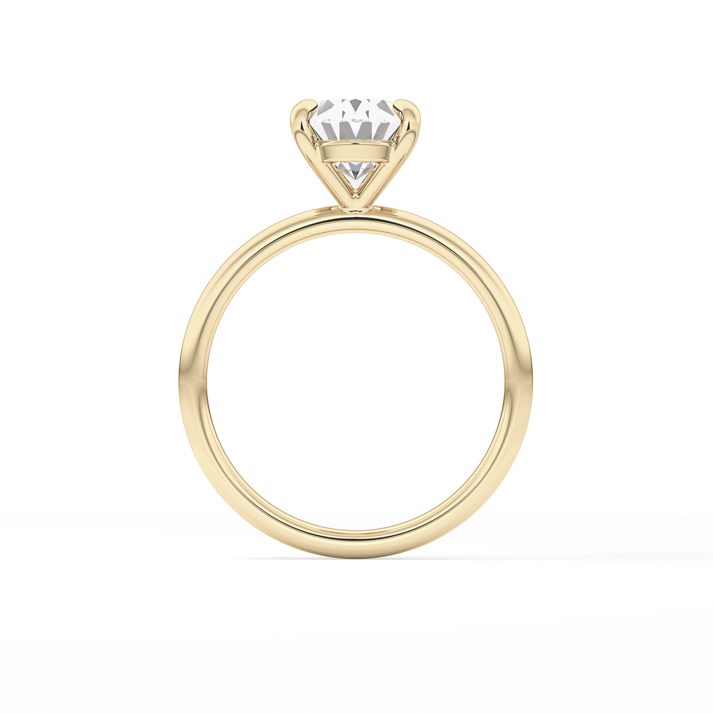 Oval Solitaire Lab Grown Diamond Engagement Ring