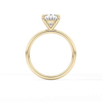 Oval Solitaire Lab Grown Diamond Engagement Ring