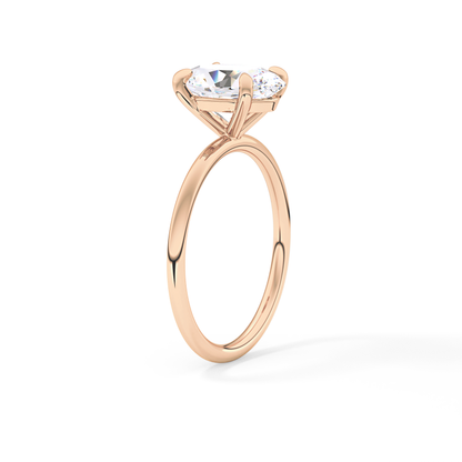Oval Solitaire Lab Grown Diamond Engagement Ring