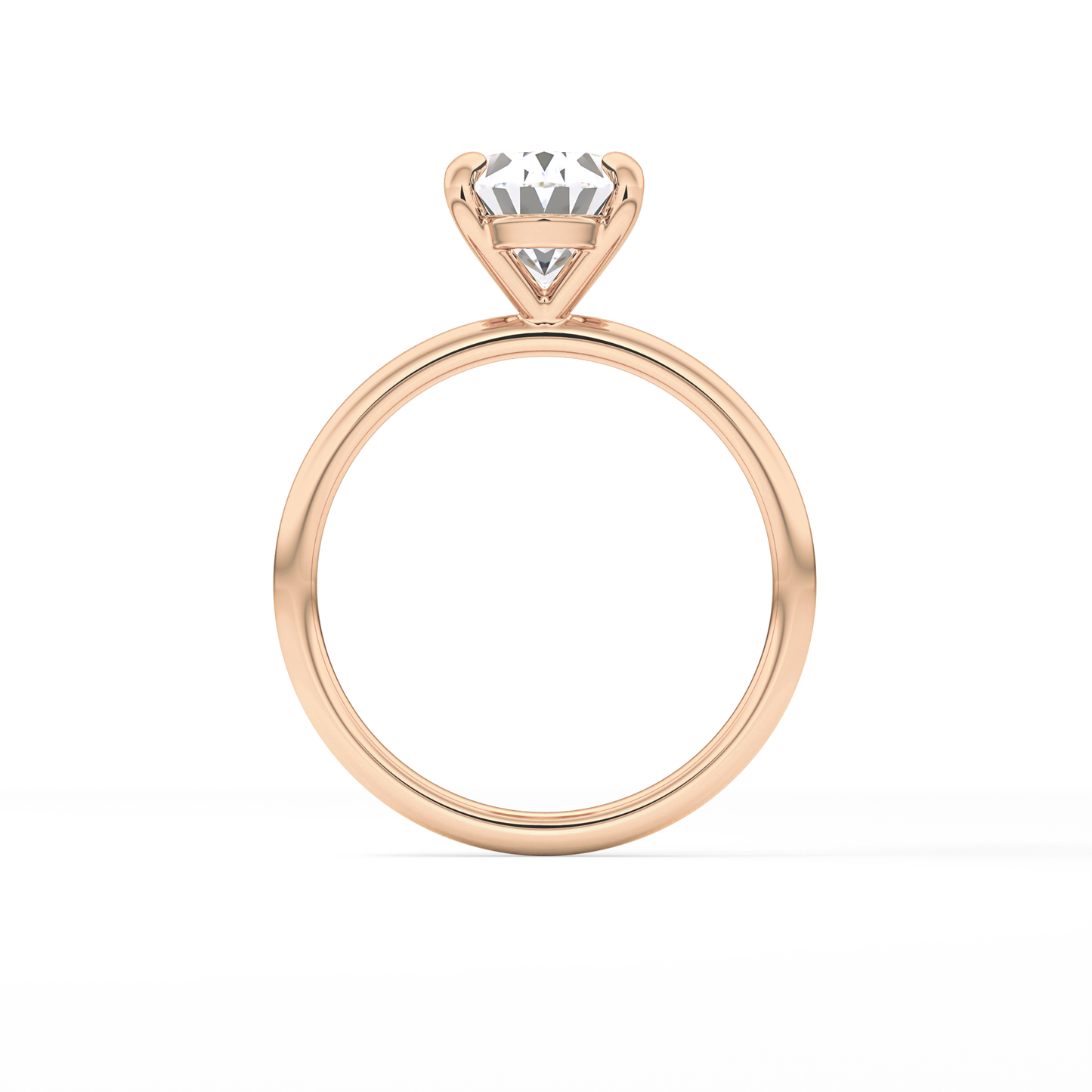 Oval Solitaire Lab Grown Diamond Engagement Ring