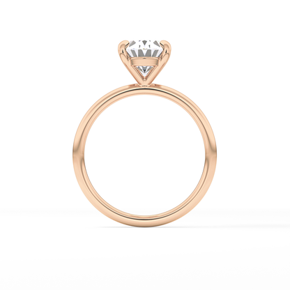 Oval Solitaire Lab Grown Diamond Engagement Ring