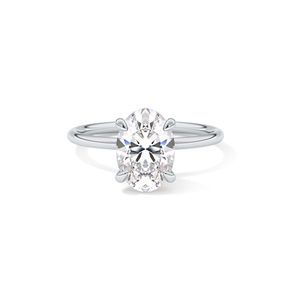 Oval Solitaire Lab Grown Diamond Engagement Ring