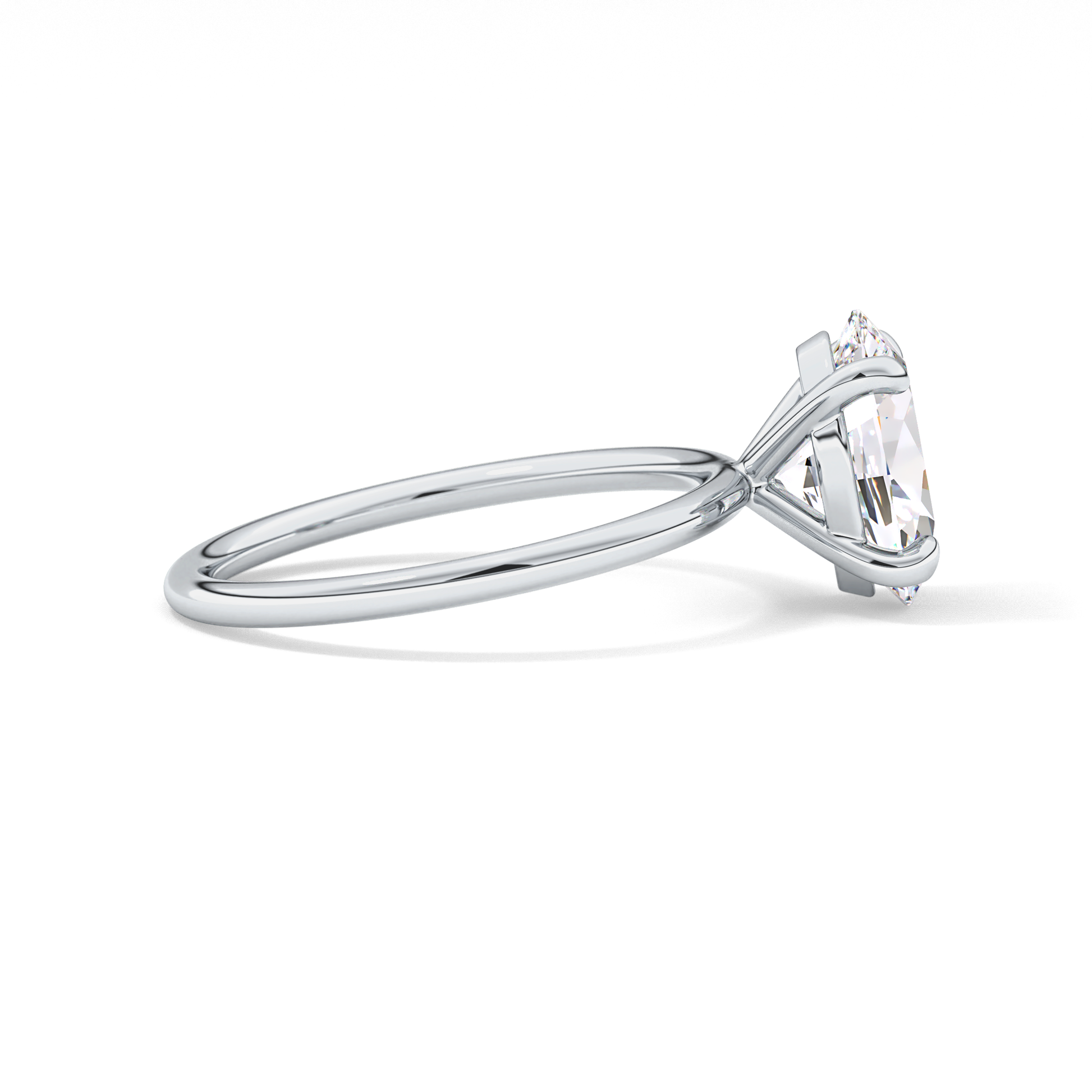 Oval Solitaire Lab Grown Diamond Engagement Ring