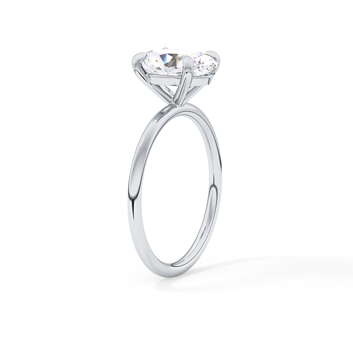 Oval Solitaire Lab Grown Diamond Engagement Ring