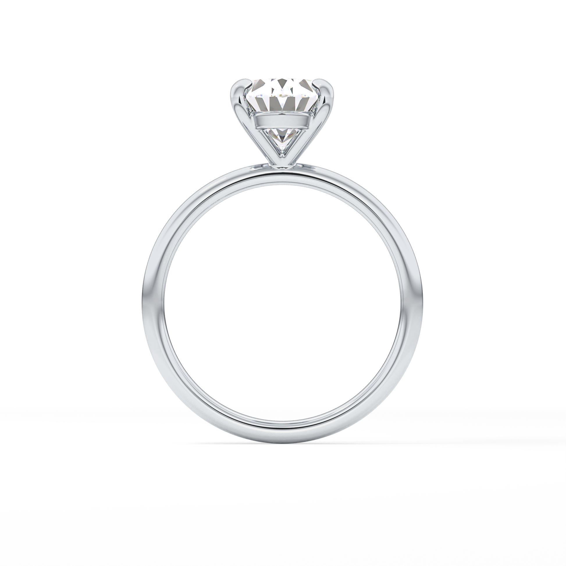 Oval Solitaire Lab Grown Diamond Engagement Ring
