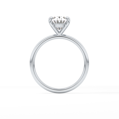 Oval Solitaire Lab Grown Diamond Engagement Ring