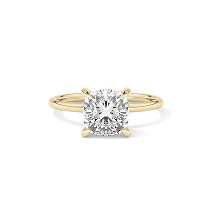 Cushion Solitaire Lab Grown Diamond Engagement Ring