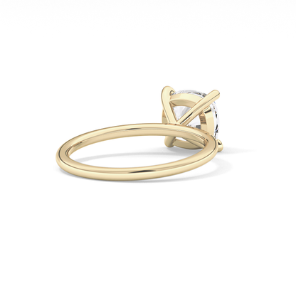 Cushion Solitaire Lab Grown Diamond Engagement Ring