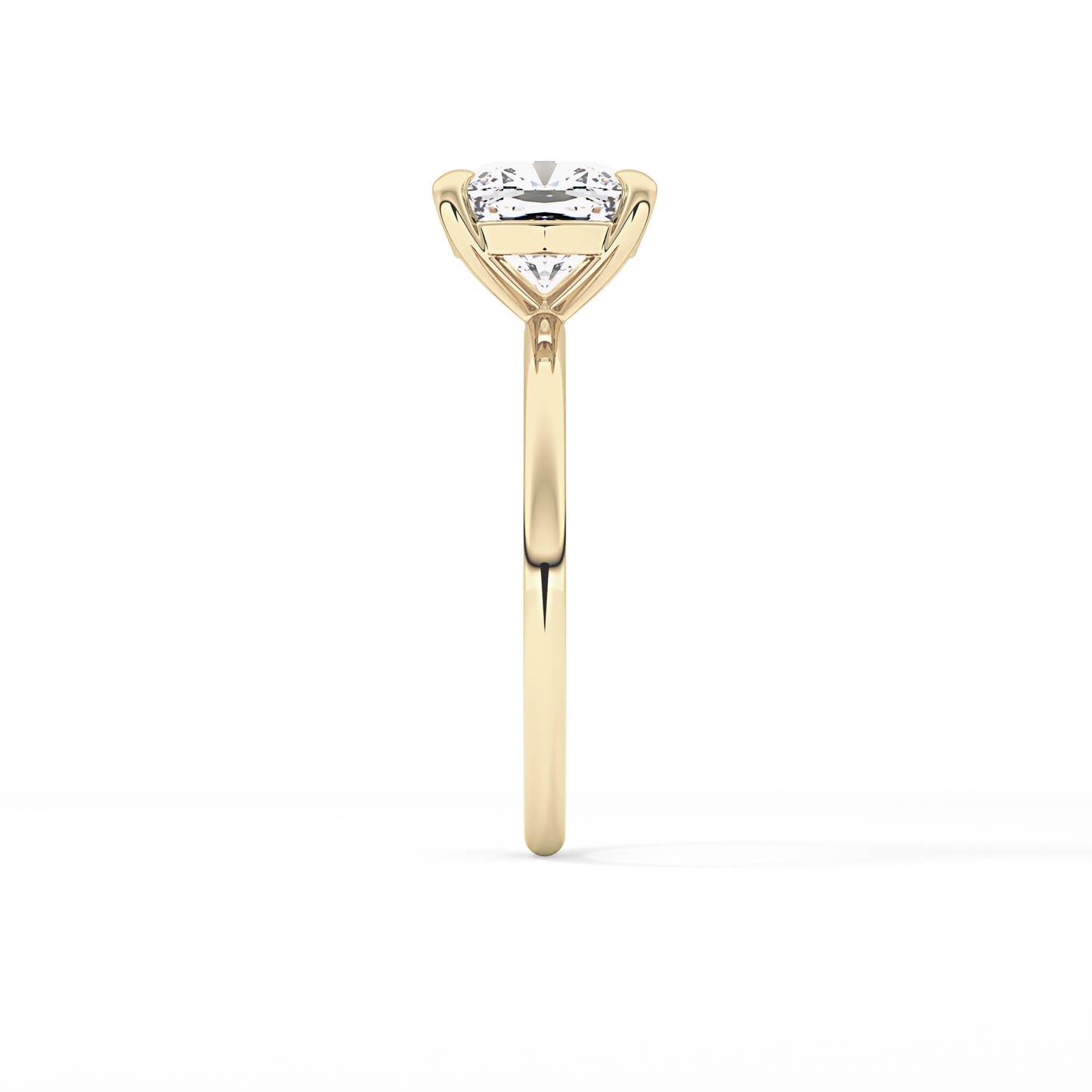 Cushion Solitaire Lab Grown Diamond Engagement Ring