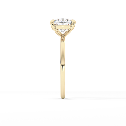 Cushion Solitaire Lab Grown Diamond Engagement Ring