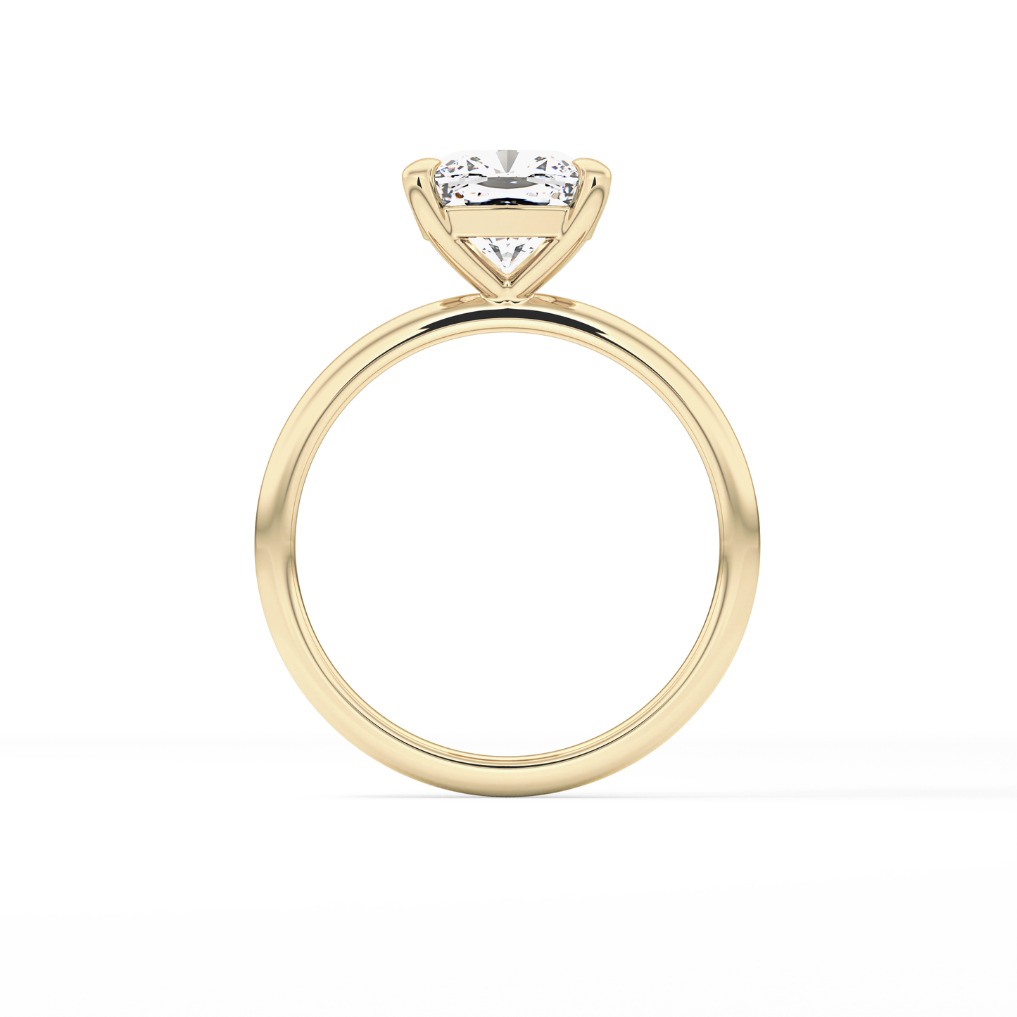 Cushion Solitaire Lab Grown Diamond Engagement Ring