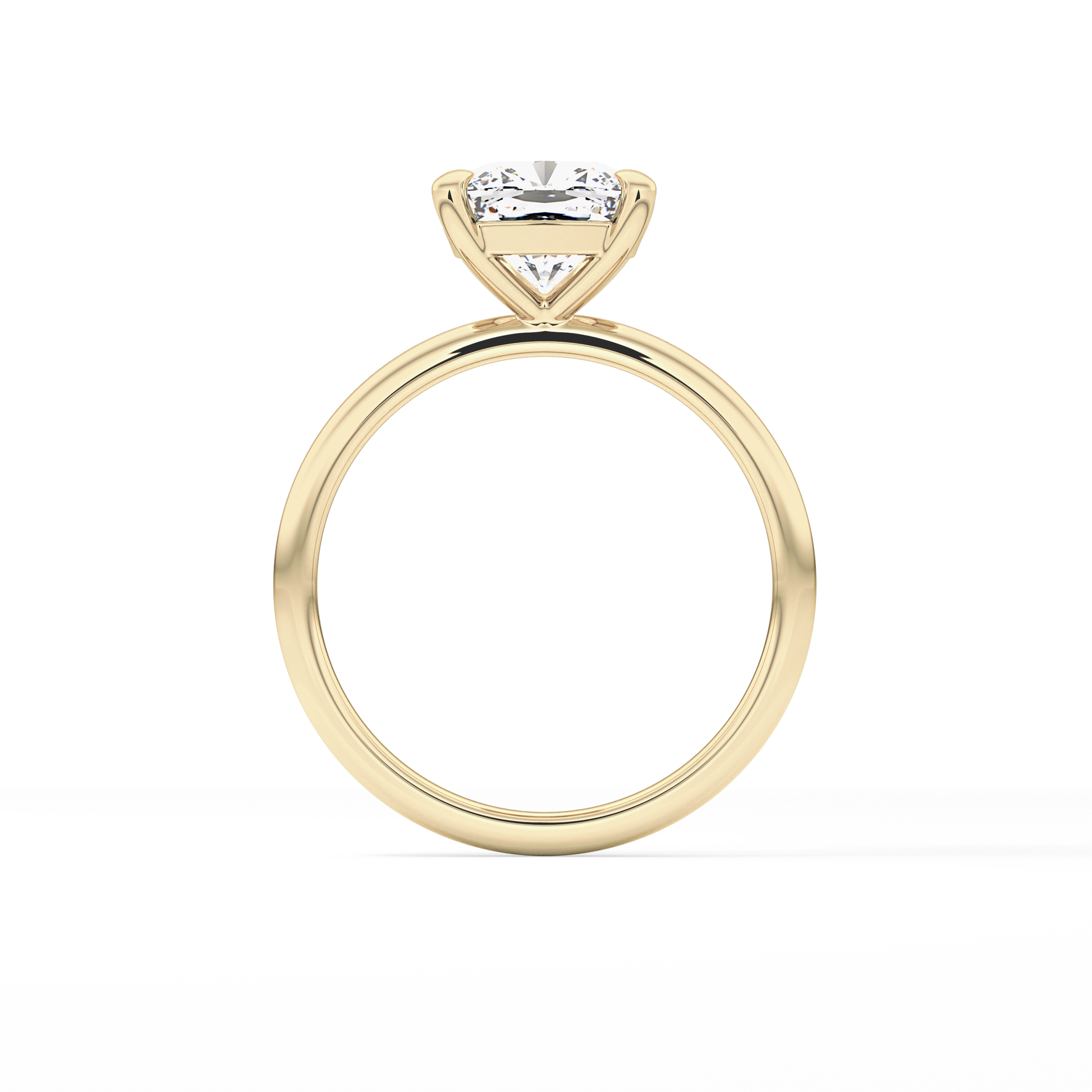 Cushion Solitaire Lab Grown Diamond Engagement Ring