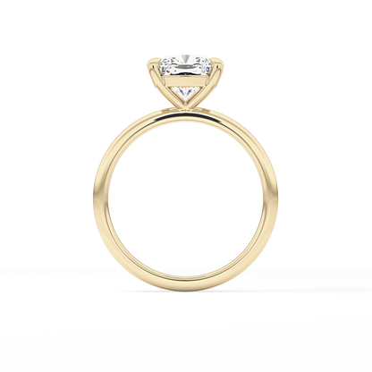 Cushion Solitaire Lab Grown Diamond Engagement Ring