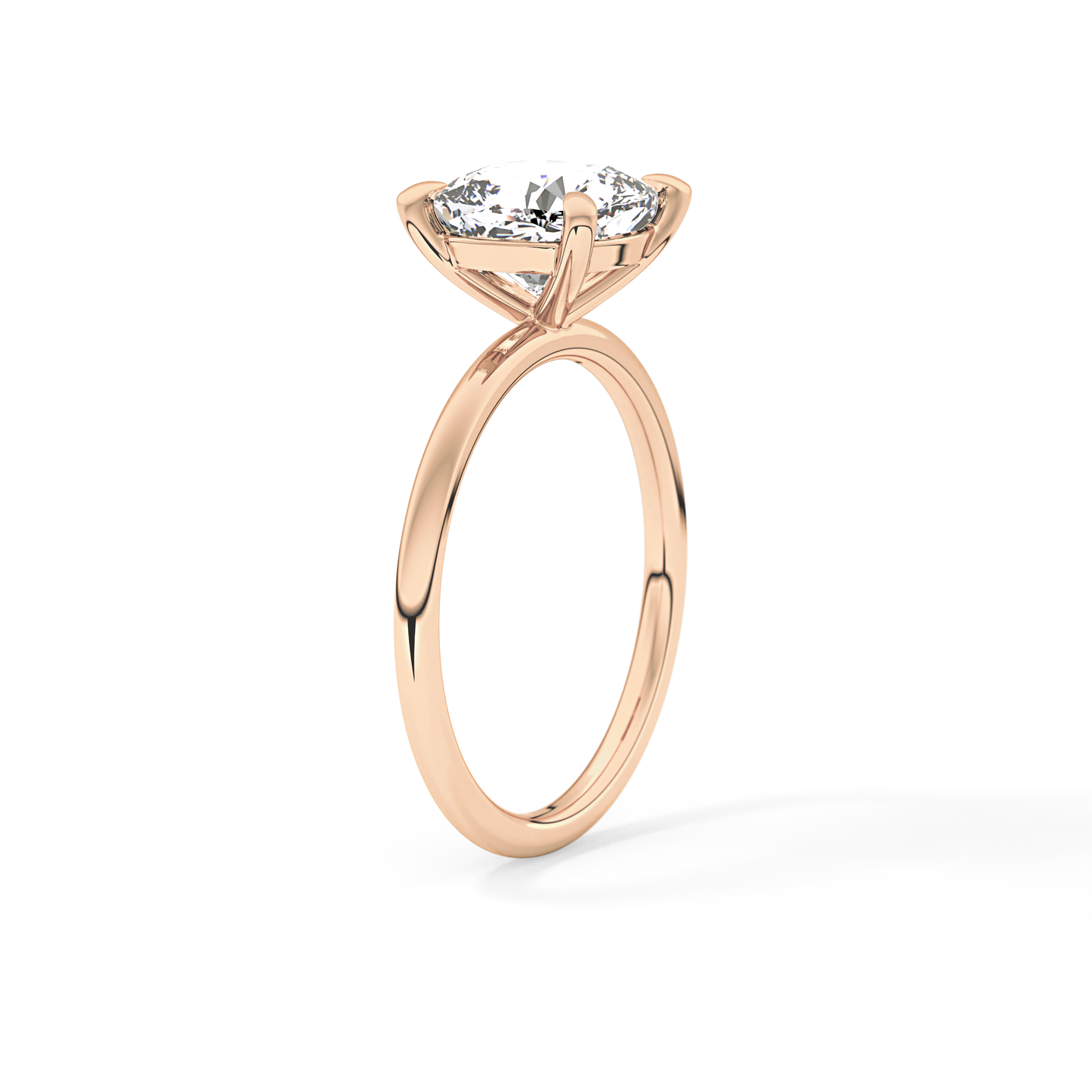 Cushion Solitaire Lab Grown Diamond Engagement Ring