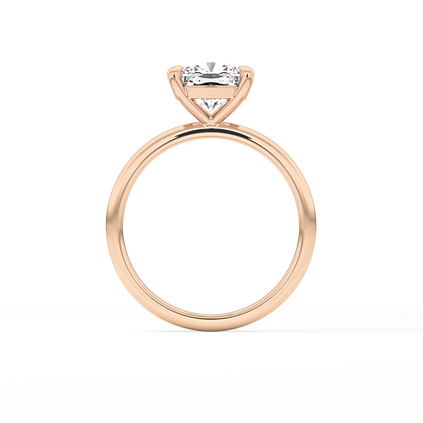 Cushion Solitaire Lab Grown Diamond Engagement Ring