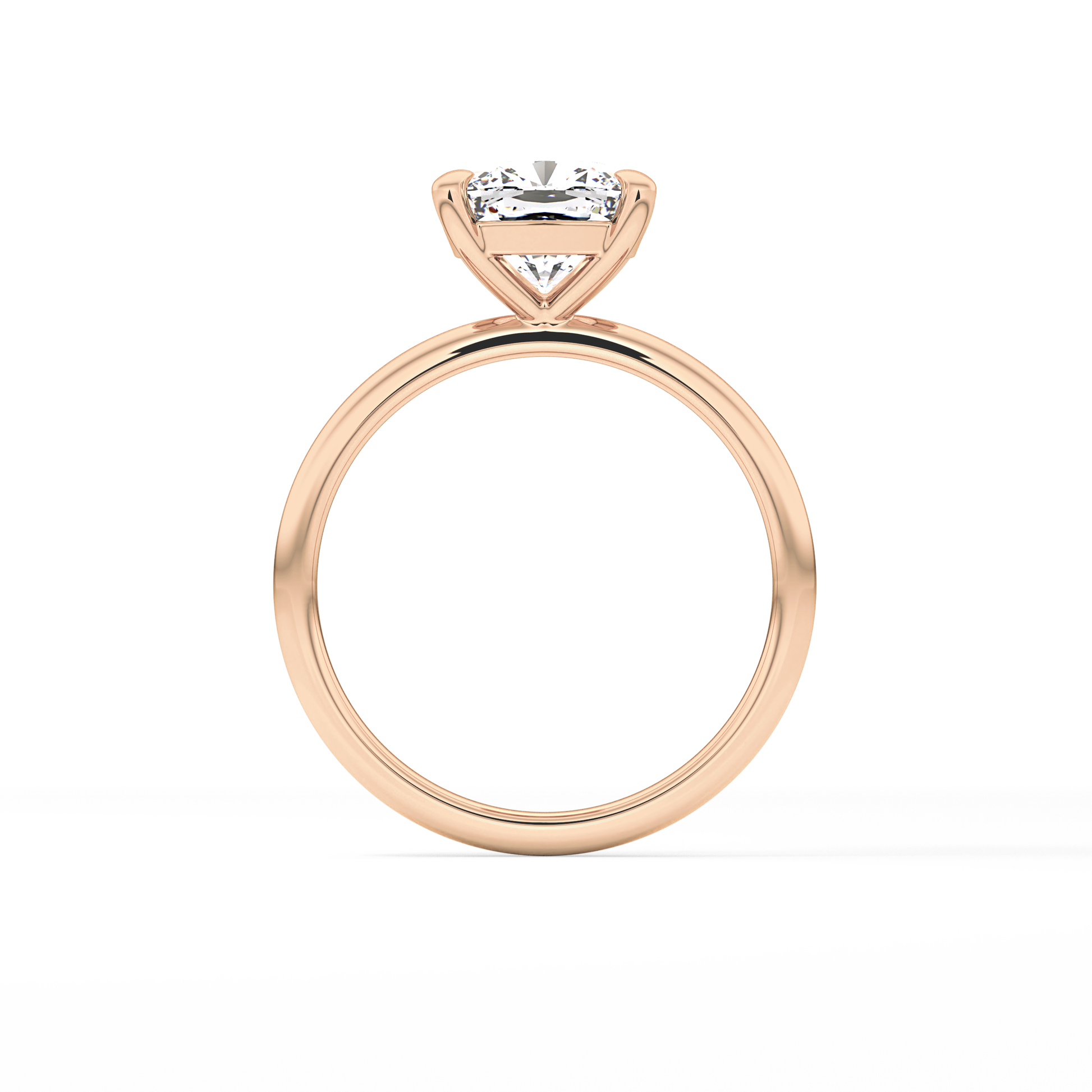 Cushion Solitaire Lab Grown Diamond Engagement Ring