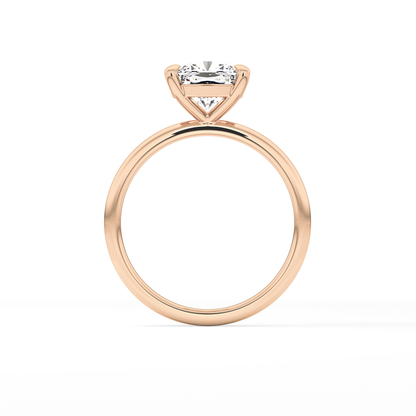 Cushion Solitaire Lab Grown Diamond Engagement Ring