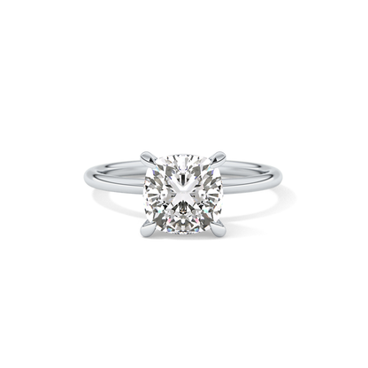 Cushion Solitaire Lab Grown Diamond Engagement Ring