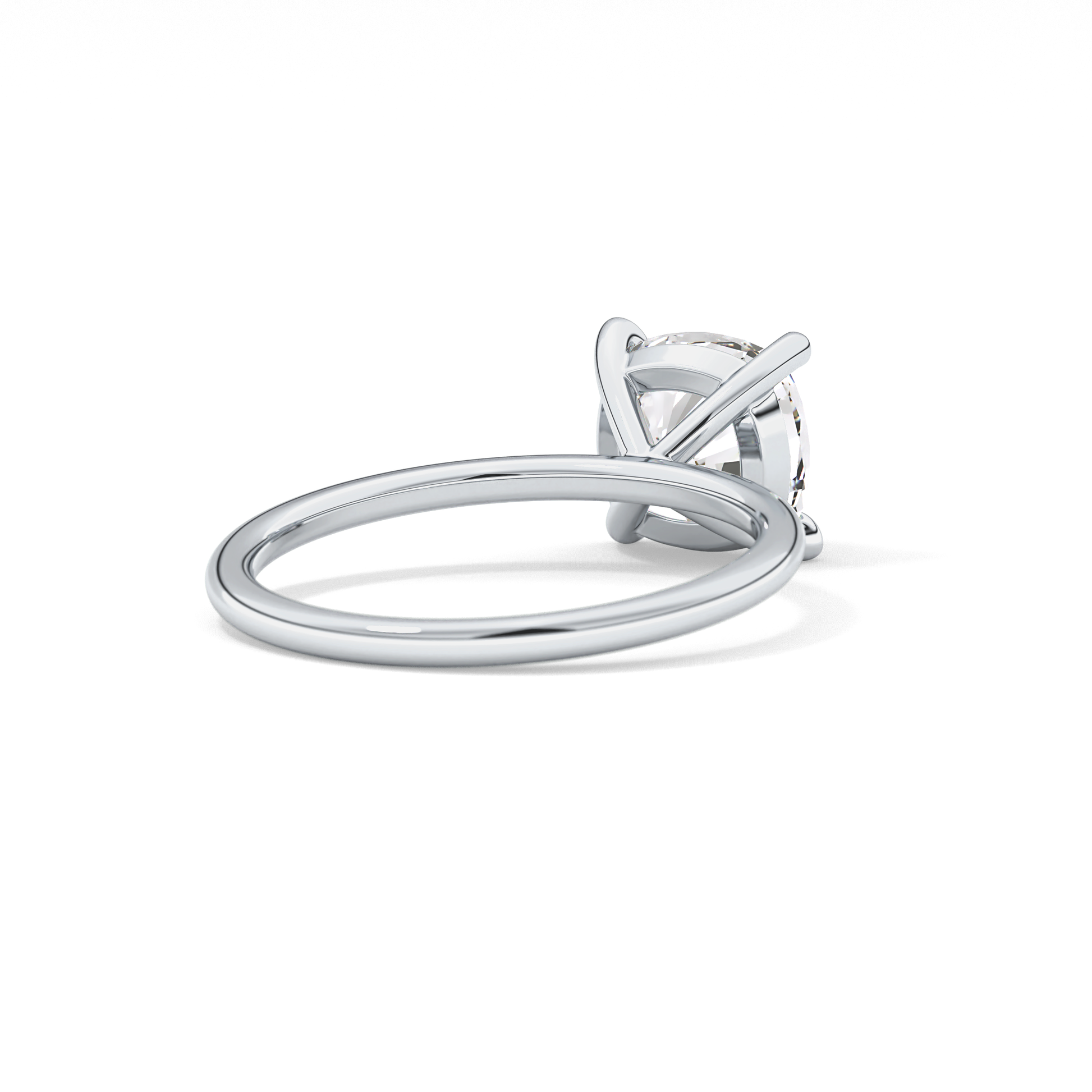 Cushion Solitaire Lab Grown Diamond Engagement Ring
