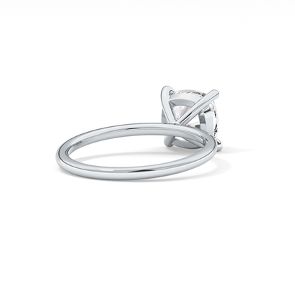 Cushion Solitaire Lab Grown Diamond Engagement Ring