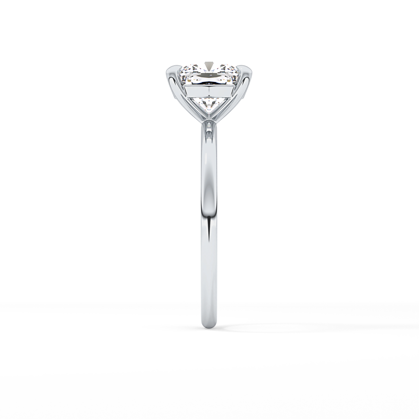 Cushion Solitaire Lab Grown Diamond Engagement Ring