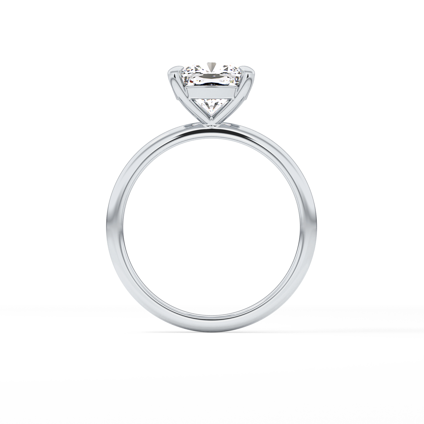 Cushion Solitaire Lab Grown Diamond Engagement Ring