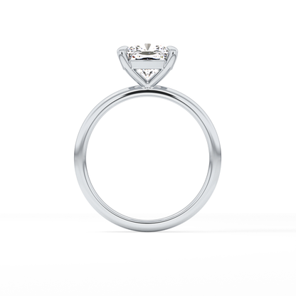 Cushion Solitaire Lab Grown Diamond Engagement Ring