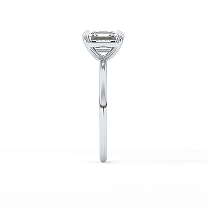 Asscher Solitaire Lab Grown Diamond Engagement Ring
