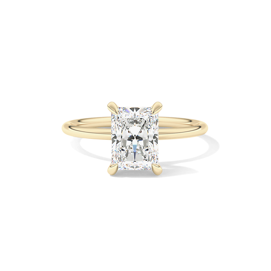 Radiant Solitaire Lab Grown Diamond Engagement Ring