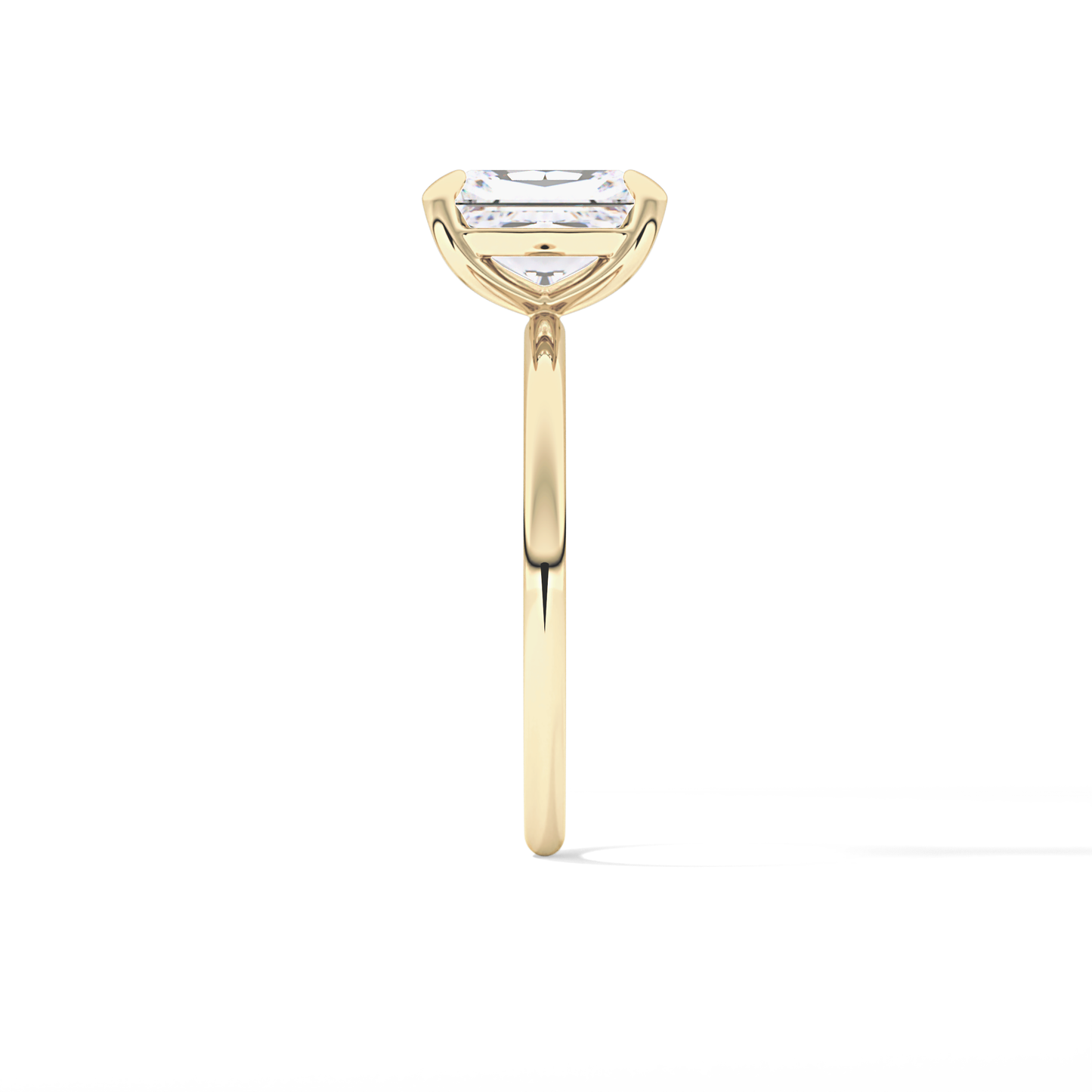 Radiant Solitaire Lab Grown Diamond Engagement Ring