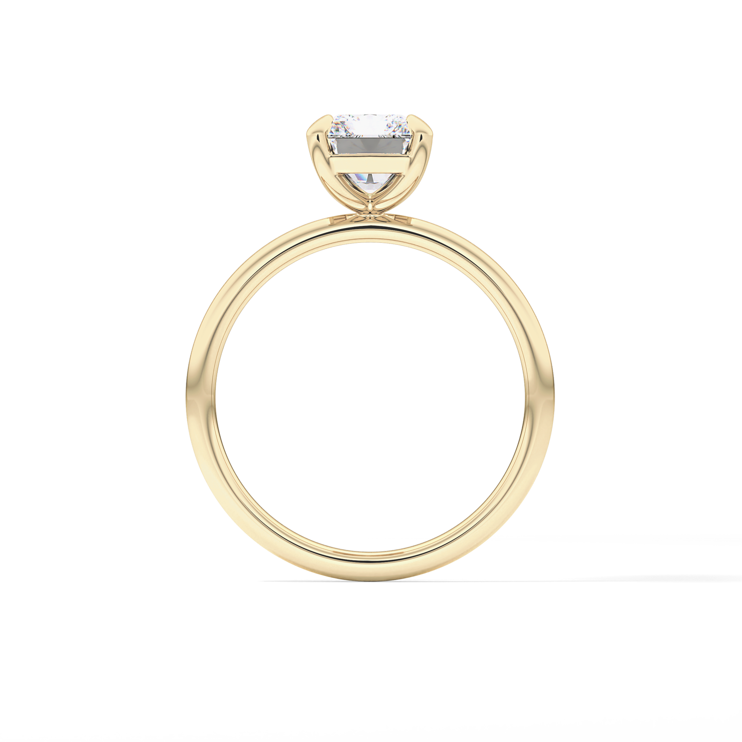 Radiant Solitaire Lab Grown Diamond Engagement Ring
