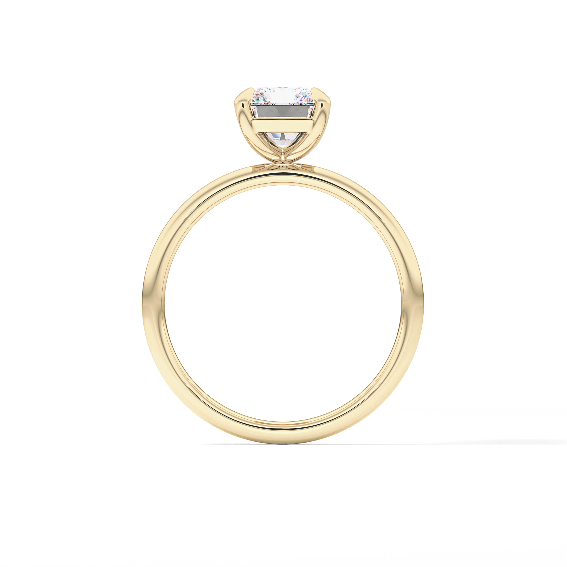 Radiant Solitaire Lab Grown Diamond Engagement Ring