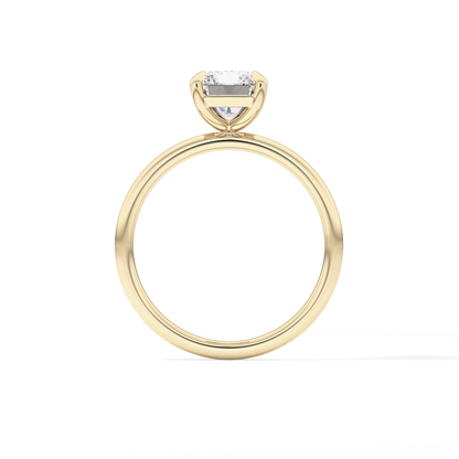 Radiant Solitaire Lab Grown Diamond Engagement Ring