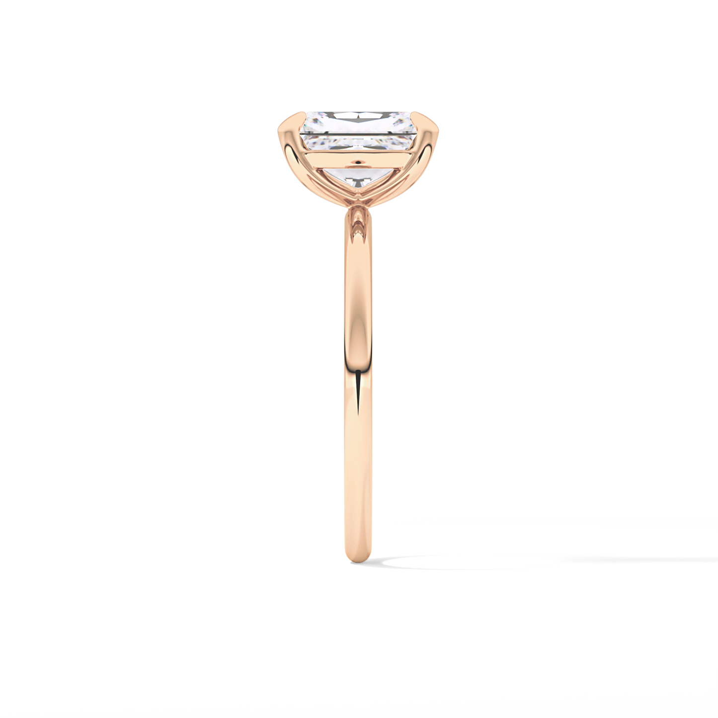Radiant Solitaire Lab Grown Diamond Engagement Ring