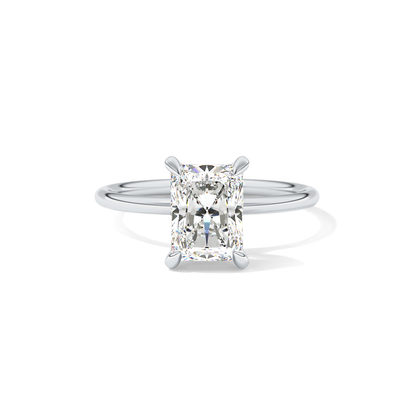 Radiant Solitaire Lab Grown Diamond Engagement Ring