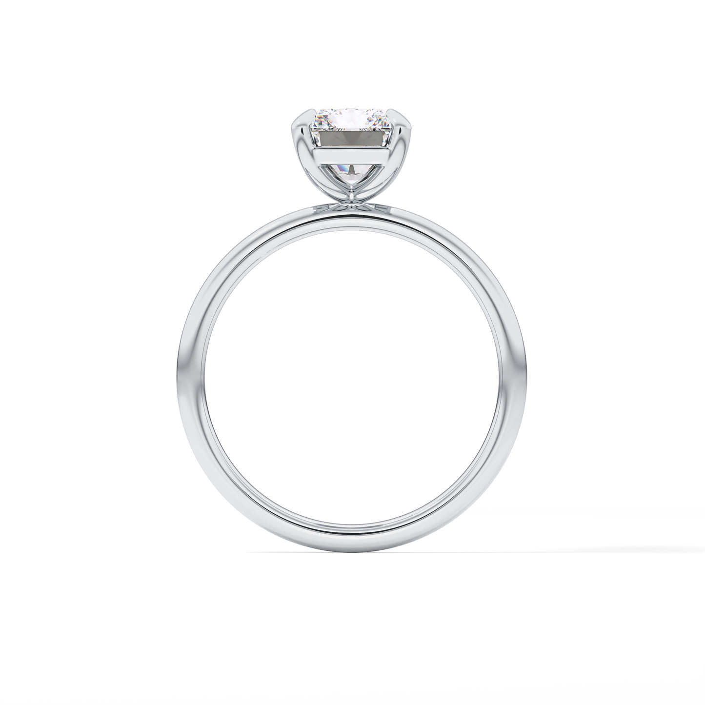 Radiant Solitaire Lab Grown Diamond Engagement Ring