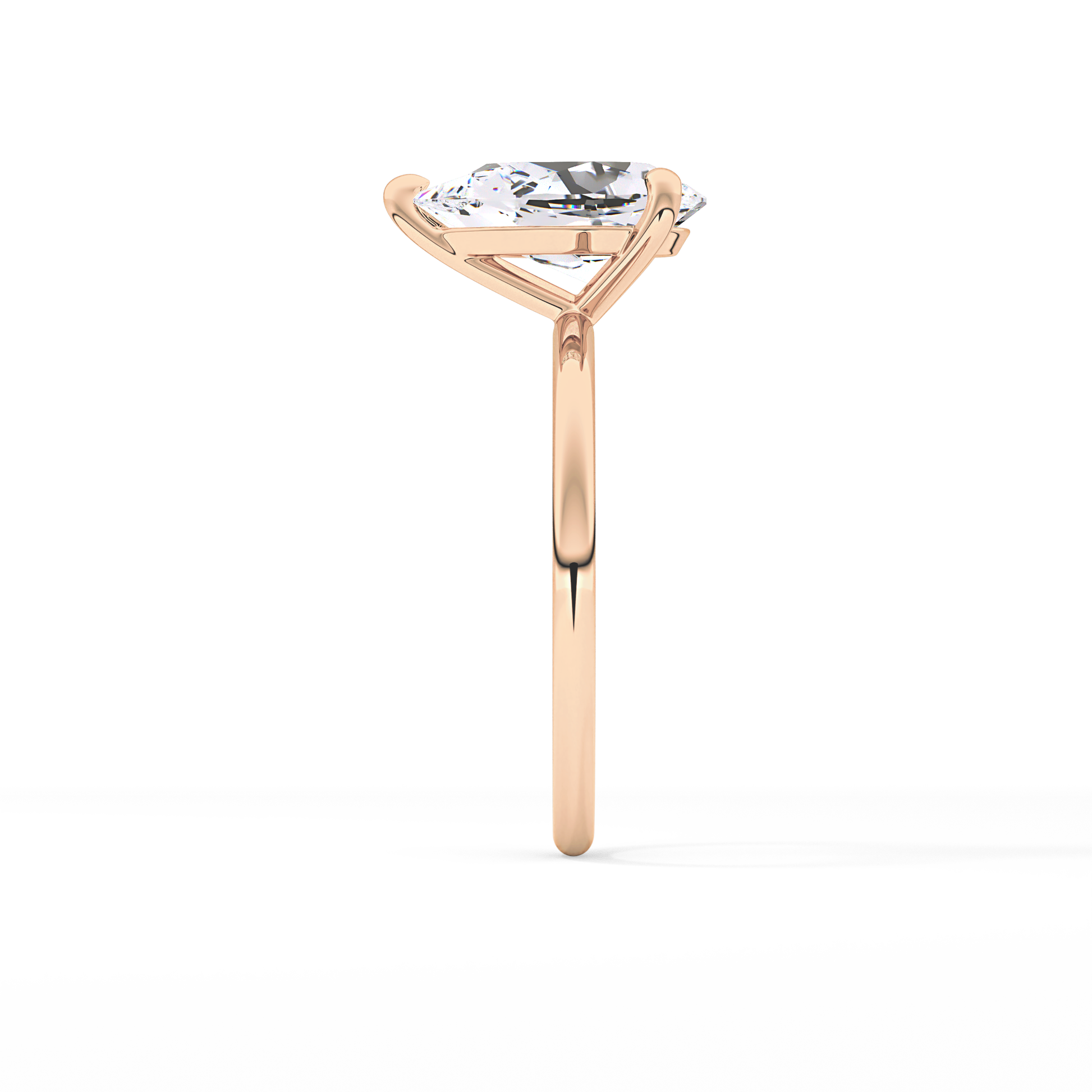 Pear Solitaire Lab Grown Diamond Engagement Ring