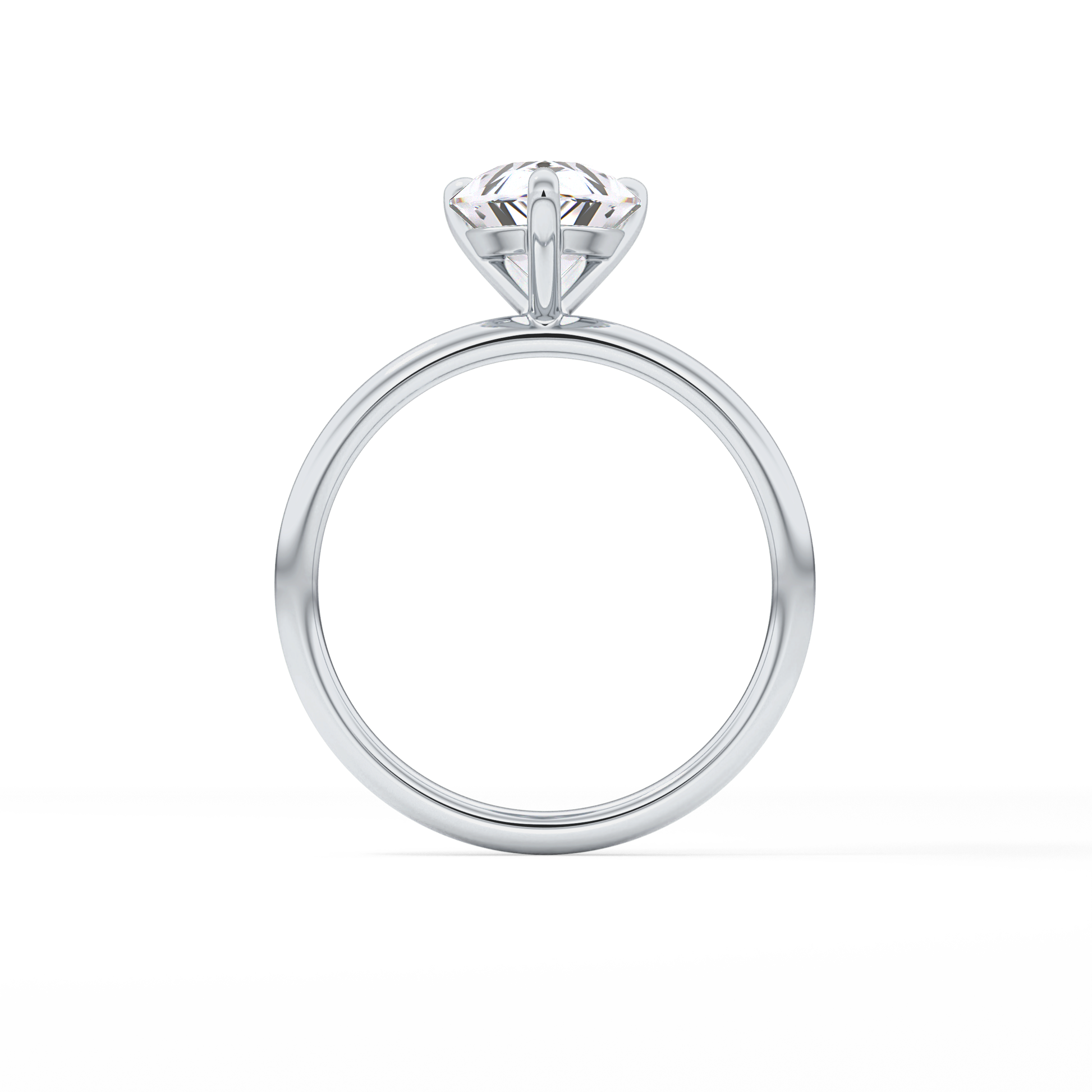 Pear Solitaire Lab Grown Diamond Engagement Ring
