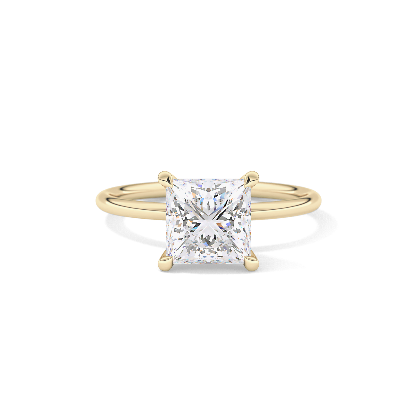 Princess Solitaire Lab Grown Diamond Engagement Ring