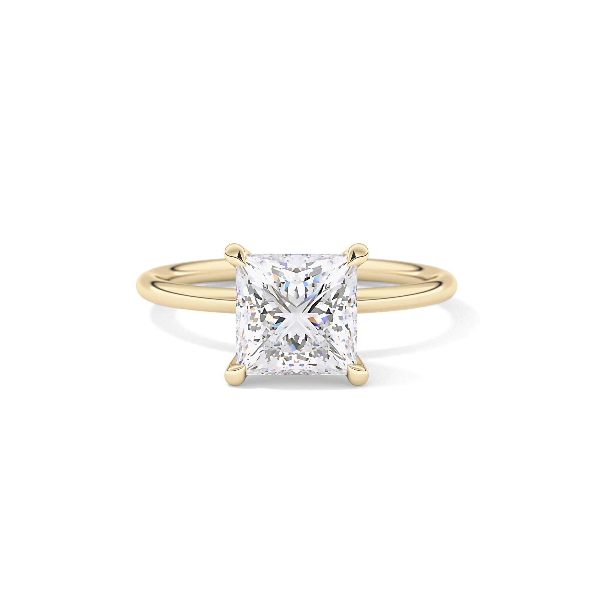 Princess Solitaire Lab Grown Diamond Engagement Ring