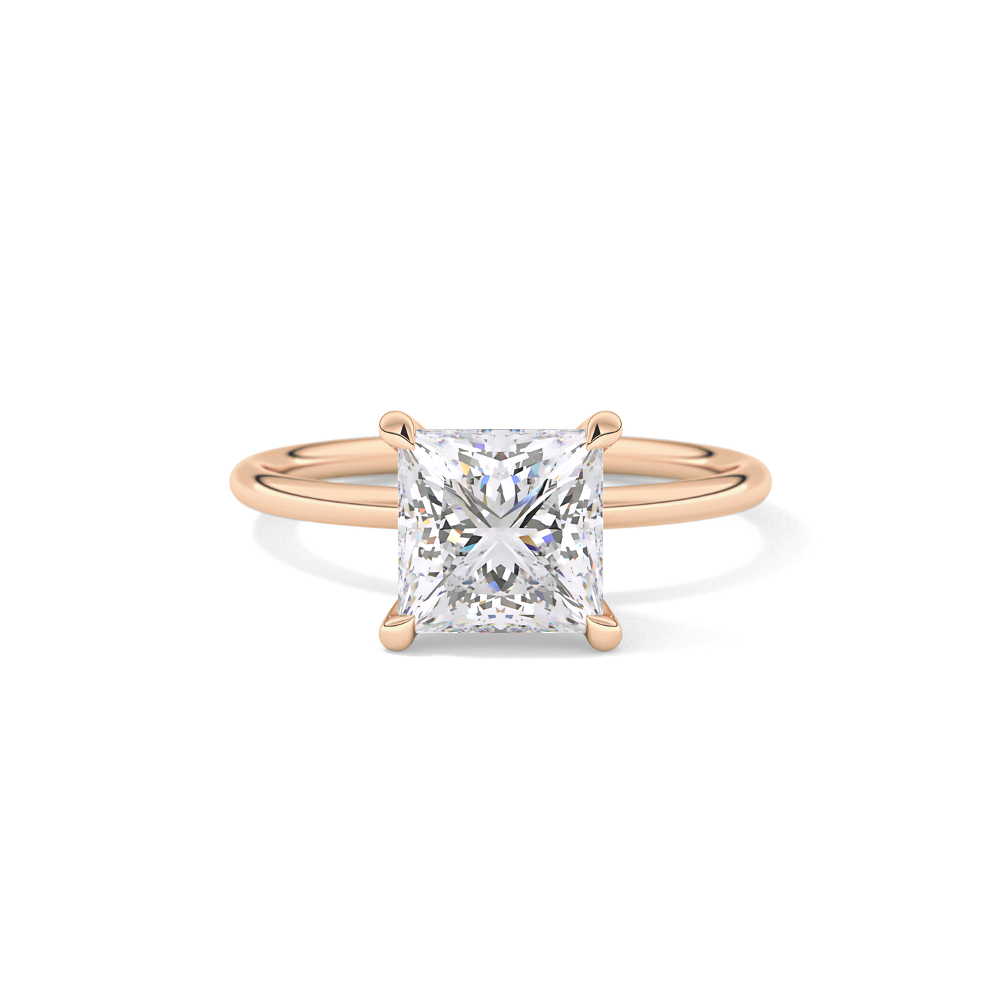 Princess Solitaire Lab Grown Diamond Engagement Ring