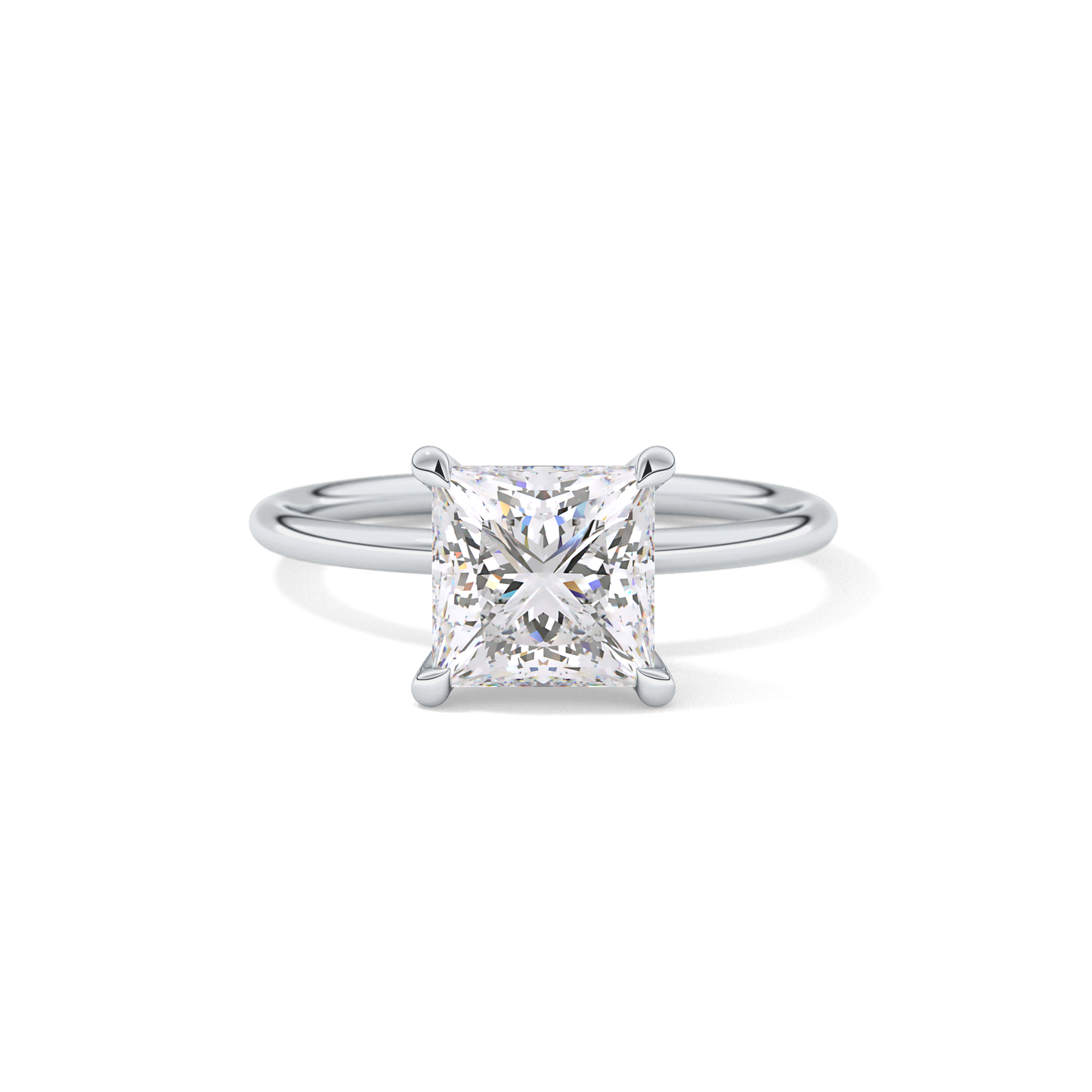 Princess Solitaire Lab Grown Diamond Engagement Ring