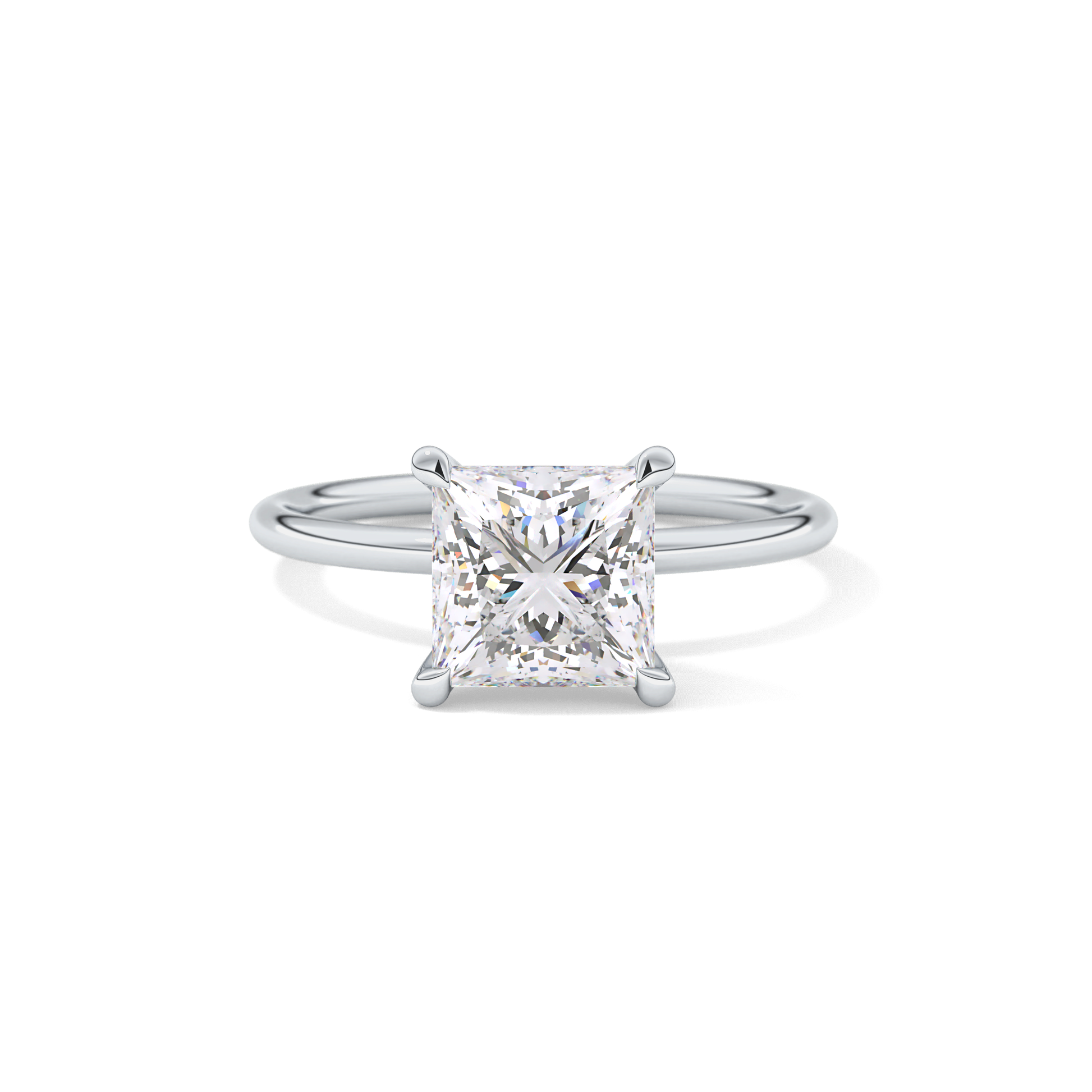 Princess Solitaire Lab Grown Diamond Engagement Ring