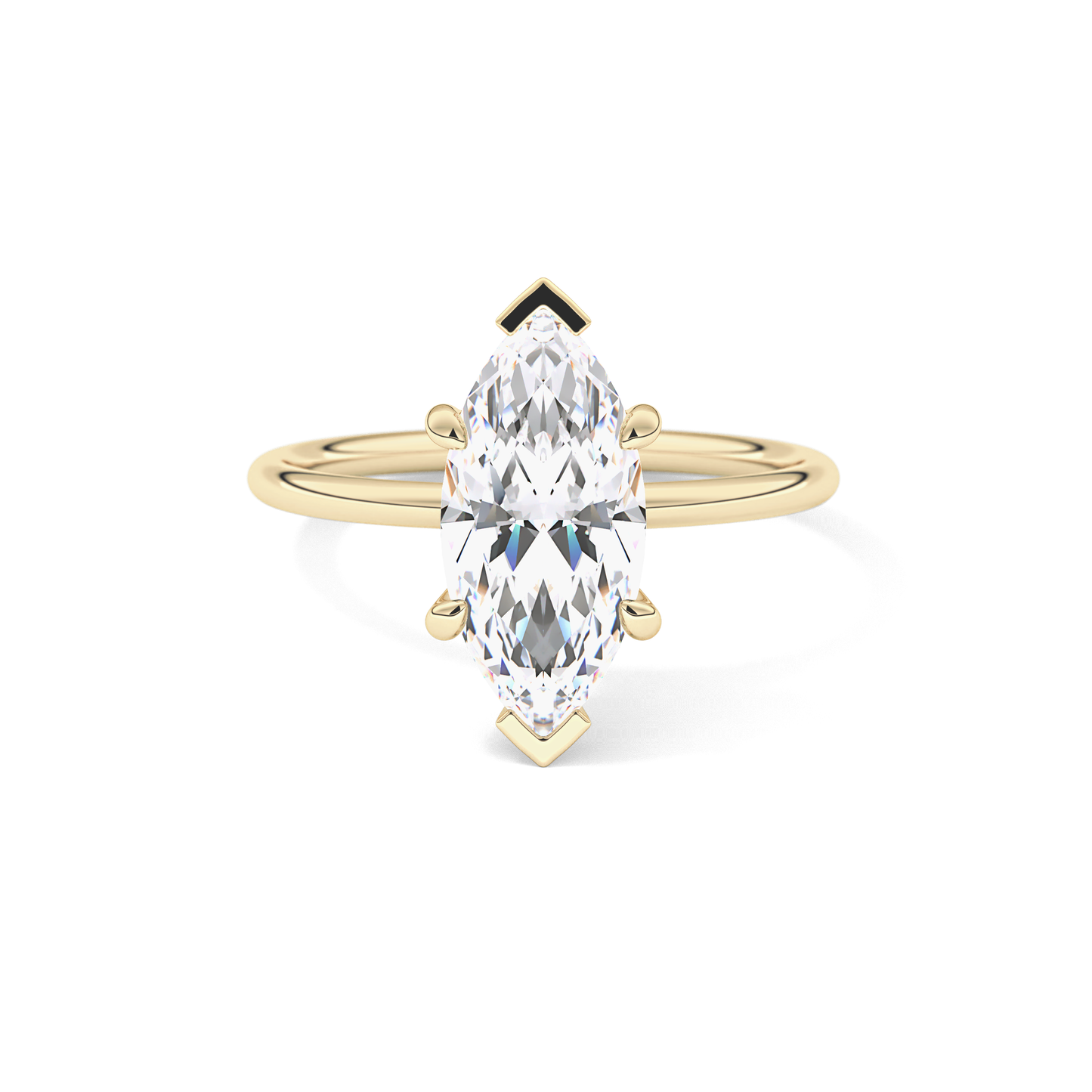 Marquise Solitaire Lab Grown Diamond Engagement Ring