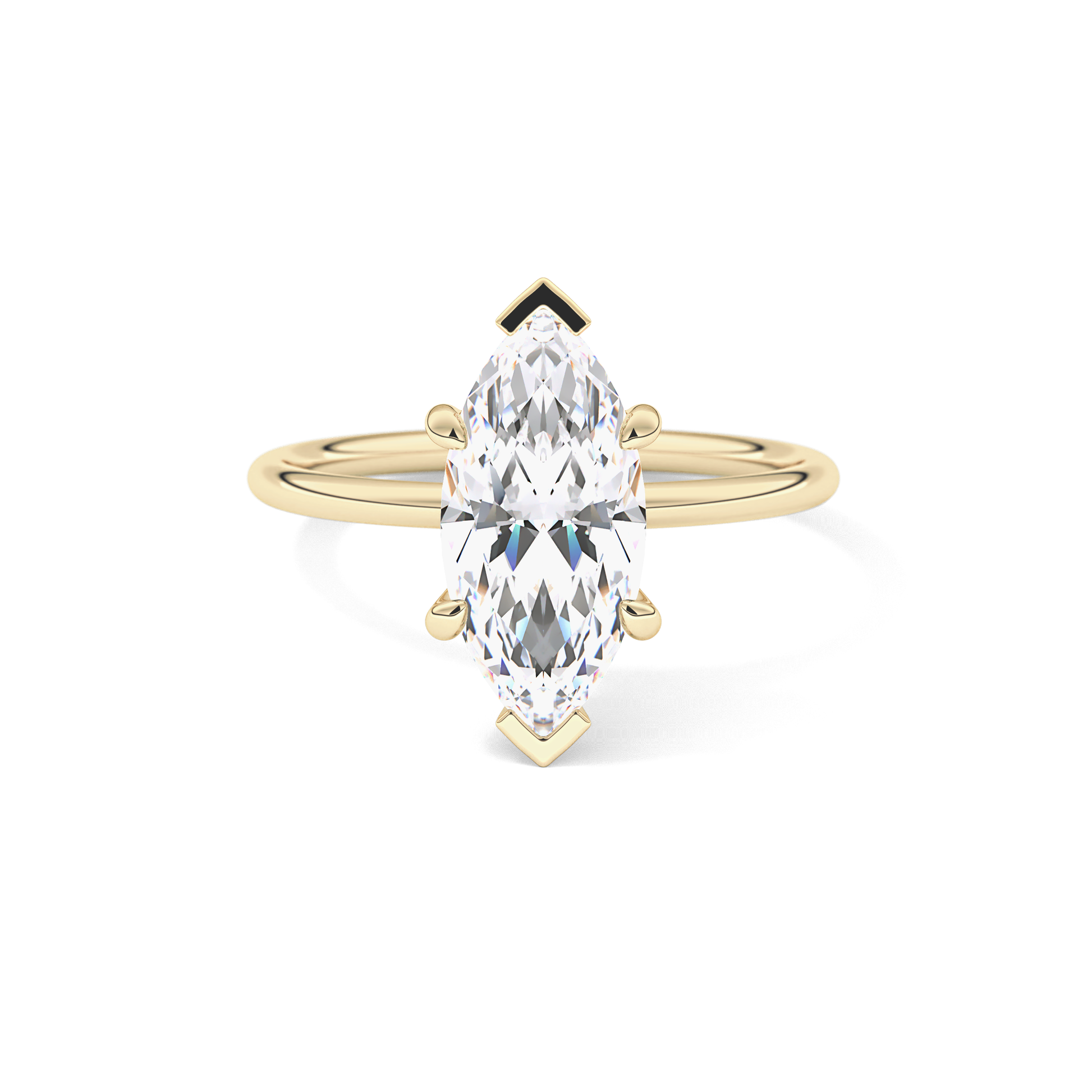 Marquise Solitaire Lab Grown Diamond Engagement Ring